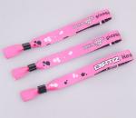 Pink Purple Blue Color Custom Cloth Wristbands With Sublimation LOGO