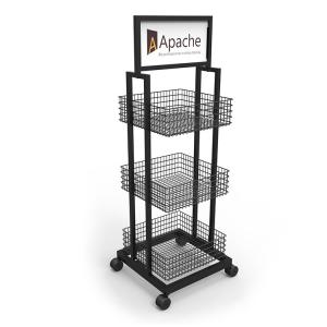 Wholesale Demountable Water Bottle Display Rack Beverage Display Stand With Casters from china suppliers