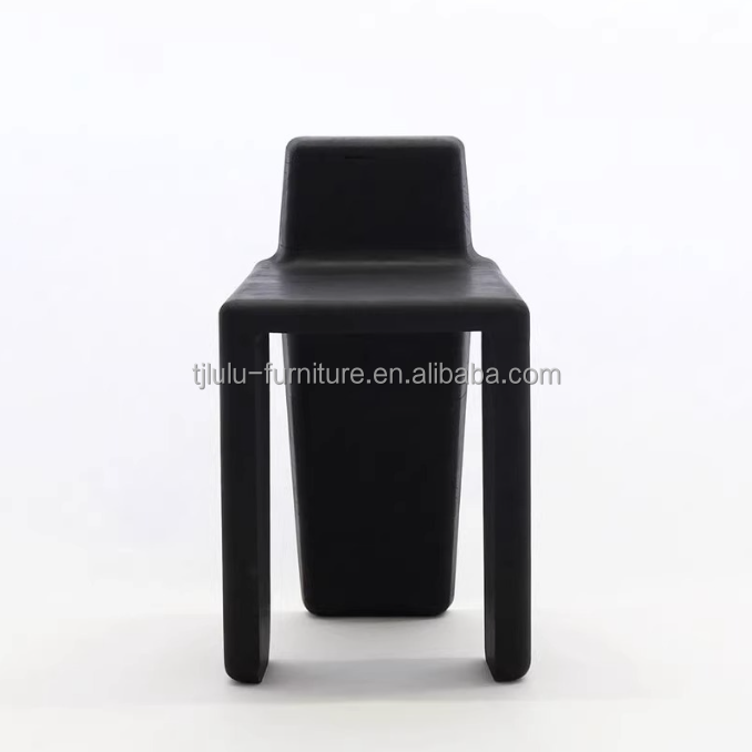 Modern Design Wood Seat Dining Chair Living Room Bar Stool Finish Nitrolacquer for Home Office
