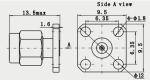 2.92MM Connector Plug 2 holes Flange (MMW)Millimeter Wave Connector