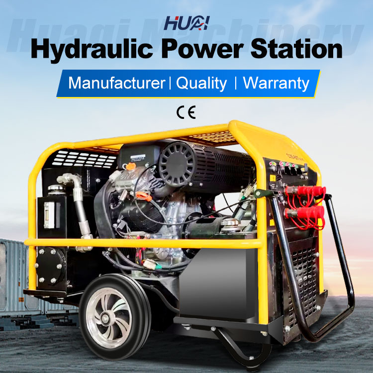 Hydraulic Earth Auger 35HP Hydraulic Power Station with 17.2 L Hydraulic Tank Capacity