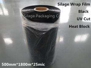 China Well Blown Black Silage Wrap Film Heat Block  Wrapping Film on sale