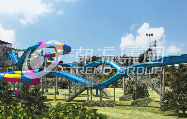 Commercial Water Park Slide Fiber Glass Capacity 360 persons / h for Gaint Water