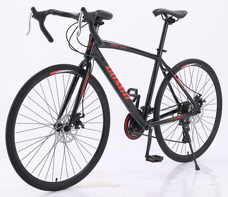 150KG Load Capacity Road Bike Customization for Men Bicicleta Racing 700c Roadbike in Red/White/Black Aluminum Alloy Frame