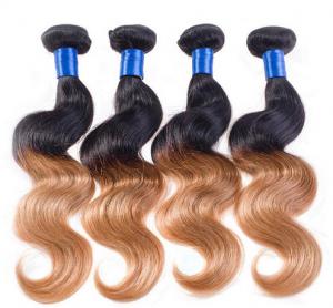 China 3 Tone Color Real Hair Ombre Extensions With No tangle No Shedding on sale