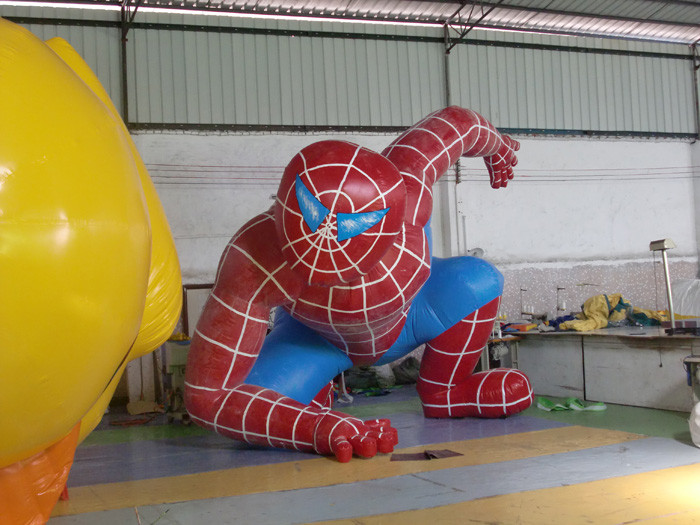 Excellent Waterproof Inflatable Advertising Products Cartoon Spiderman