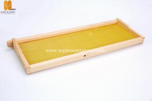 China Assembled Wooden Bee Frame With Wire / Foundation Hive Bee Frame on sale