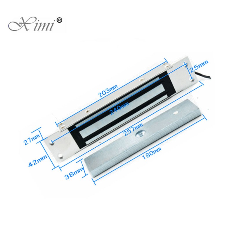 180KG EM Lock 350LBS Embedded Electric Magnetic Lock For Access Control System Electric Door Lock