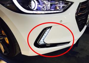Wholesale OE Fog Lamp Frame with Drl Daytime Running Lights for Hyundai 2016 Elantra Avante from china suppliers