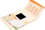 7 Inch LCD Screen Video Brochure Advertising Business Brochure Digital Video
