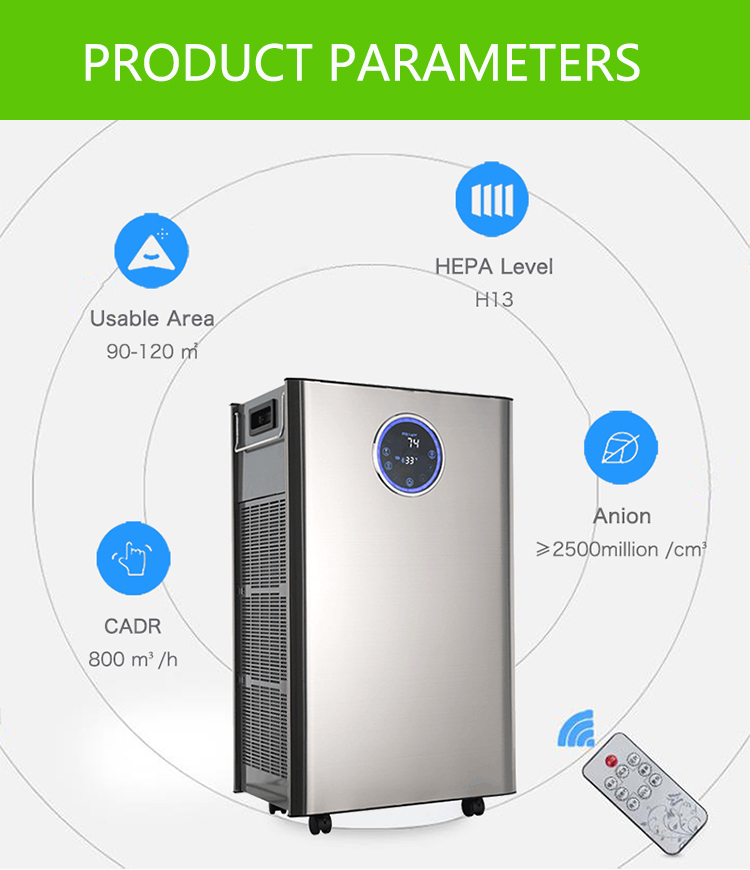 HOMEFISH Commercial Air Purifier Ultrasonic Luftbefeuchter Anion Concentration 10 Million/Cm3
