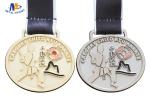 Zinc Alloy Custom Sports Medals For Club , Silver Plating Soft Enamel Medalhas