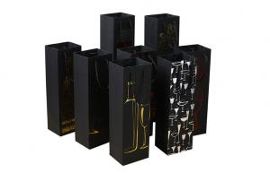 Wholesale Custom Printed Thick Paper Wine Liquor Bags Packages Wholesale Manufacturer from china suppliers
