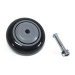 4 Inch Shopping Cart Casters Wheels Polyurethane Tread Wheel Swivel Thread Rod