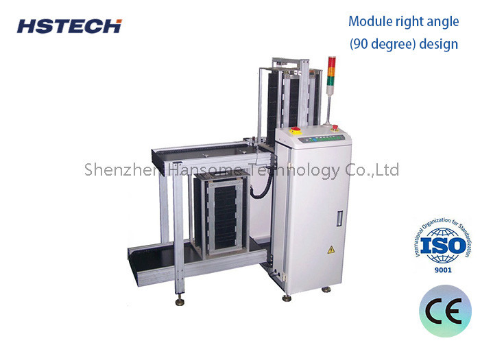 True Color Touch Screen Control PCB Loader PCB Handling Equipment With Tower Light Display