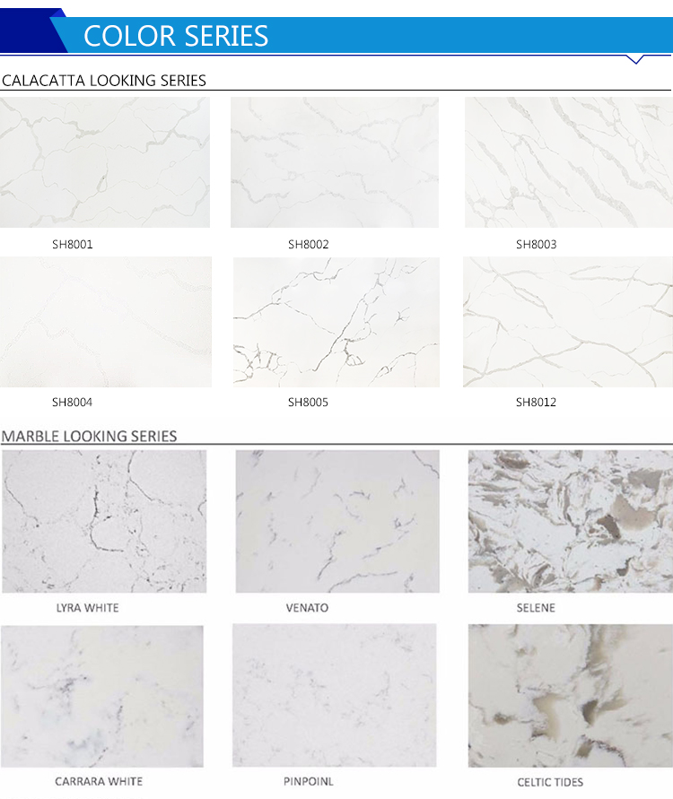 Fast Delivery Prefab Chinese Quartz Countertops Cheap