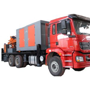 Buy cheap Truck Water Well Drilling Rig 260m Depth 155KW Load Vehicle Engine 20T Weight from wholesalers