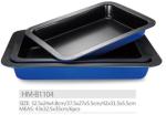Eco freindly 0.4mm Carbon Steel Non Stick Cake Pan / Square Deep Baking Pan
