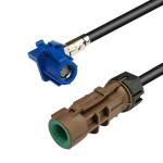 GPS Bluetooth HSD Pigtail Coaxial Cable , 4 Pin LVDS FAKRA Coaxial Cable