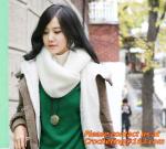 knitted scarf hat and gloves sets for girl's with embroider flower, Fashion