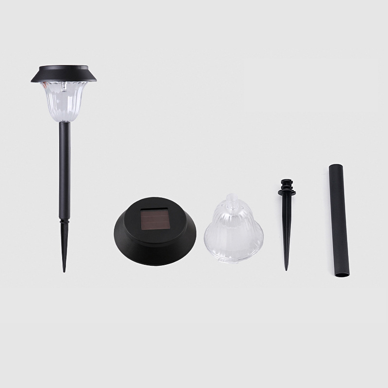Stainless Steel Glass Solar Pathway Light Outdoor Waterproof Lawn Lamp LED Garden Home Decoration Park Walkway Lighting Lamp
