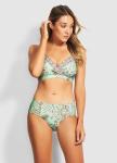 Solid color Scoop Neck Sport Top With High Waist Bikini