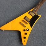 High-quality custom V style electric guitar, rosewood fingerboard , Chrome