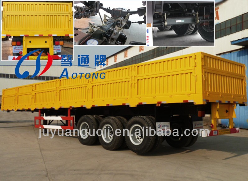General Cargo Transport Semi Trailer with Exchangeable 2" King Pin and Fuwa Axle