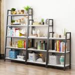 Industrial Metal And Wood Book Shelves for Library Living Room