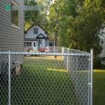5 Foot Black Diamond Chain Link Fence Vinyl Plastic Coated 60mm Heat Stainless