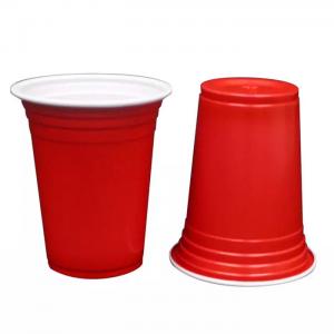 China 12 Oz 360 Ml PS Disposable Solo Plastic Cups Beverage Cup Red Solo Cup Hot Drinks on sale