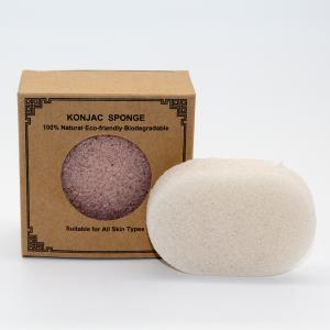 Wholesale White Kaolin Clay Dehumidification Facial Konjac Sponge 8.5*5.5*2.5cm from china suppliers