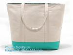 eco canvas beach bag custom canvas tote bag rope handle recycled canvas shopping