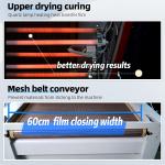 60cm DTF Powder Shaker Equipment Automatic powder recovery PET film heating and