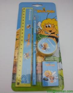 Wholesale Cheap Stationery Set Items Pencil Glue Ruler Eraser,girl stationery set from china suppliers