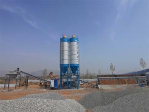 China Concrete Batching 50m3/H Fixed Cement Mixer Aggregate Mixing Plant on sale