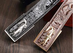 China Dongguan factory supply origin new alligator belt crocodile leather men's belts on sale