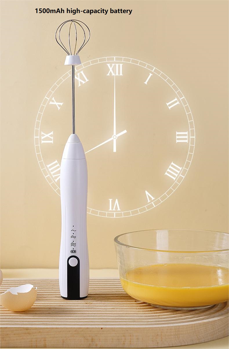 Electric Frother Mini Handheld Wireless Milker Coffee Electric Mixer Egg Beater