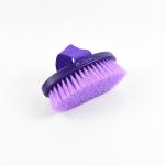Elliptical Horse Grooming Brushes , 13*7 cm Horse Bristle Hair Brush Cloth