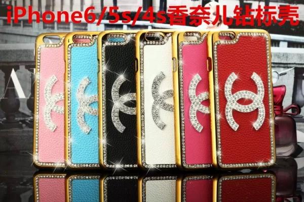 Luxury CC leather PC bling diamond Case Cover For iPhone 4 5 6s plus SAMSUNG S6