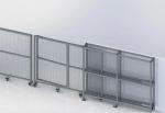 Extruded Welded Aluminum Industrial Profile Wire Mesh Fence 6063 - T5