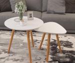 Cafe Furniture Solid Wood Modern Center Table Japanese Style Assembly Minimalist