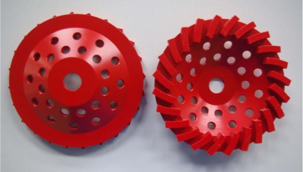 180mm Swirl Diamond Grinding Wheels For Stone / Brick / Block / Concrete, Center