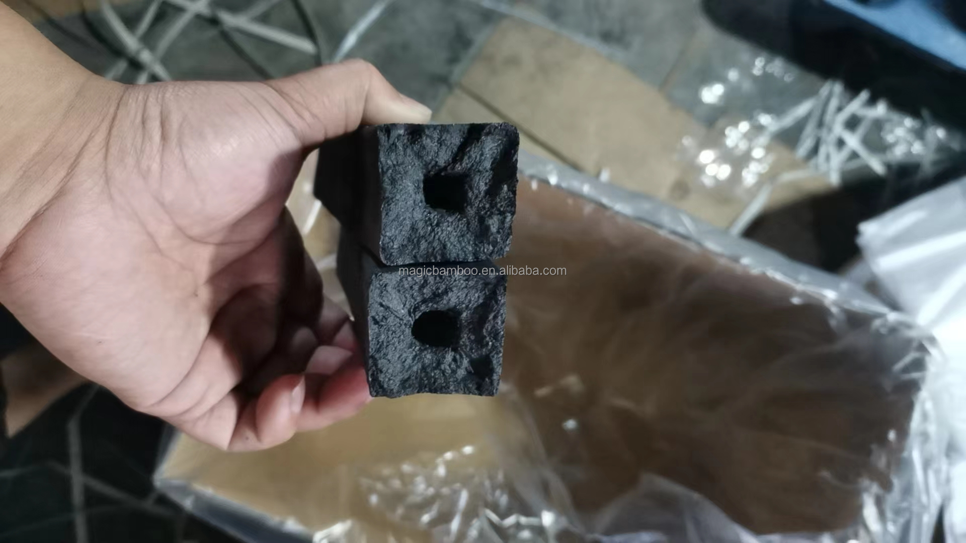 Smokeless Bamboo Charcoal Activated Carbon For BBQ Party Environmental