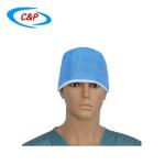 Customized Spunlace Nonwoven Surgical Doctor Cap Hat Skin Friendly