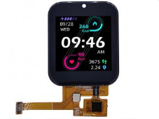1.54 Inch TFT LCD Screen with 26 Pins and ST7796S Controller for Smart Watch Application