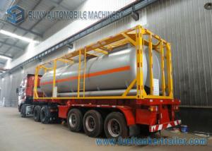 China 51.5 cbm 40 Feet 16MnDR LPG Tank Container Transport Semi Trailer on sale