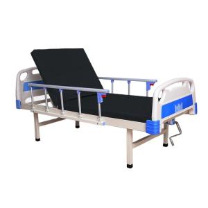 Wholesale Single Crank Manual Medical Beds Anti Collision With Mattress Guardrail from china suppliers