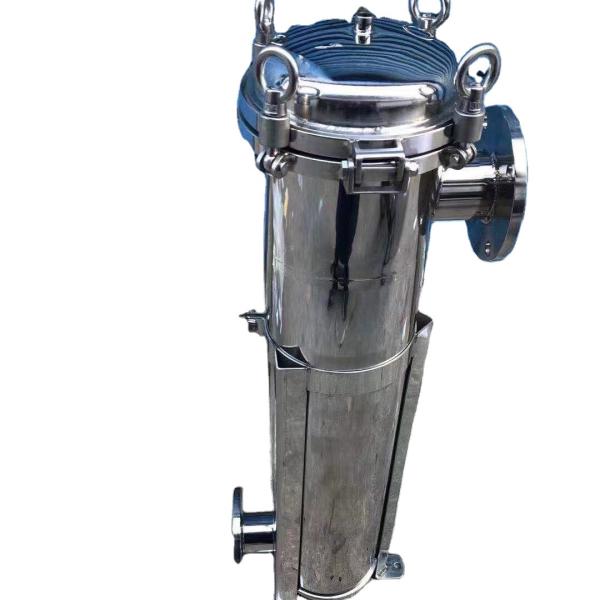 SS304 Stainless Steel Single 1# Bag Filter Housing 20 30 Inch For Water