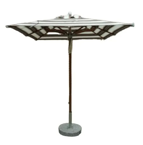 10 FT Outdoor beach patio umbrella stripe fabric with Tilt and Crank for restaurant pub furniture---2061D
